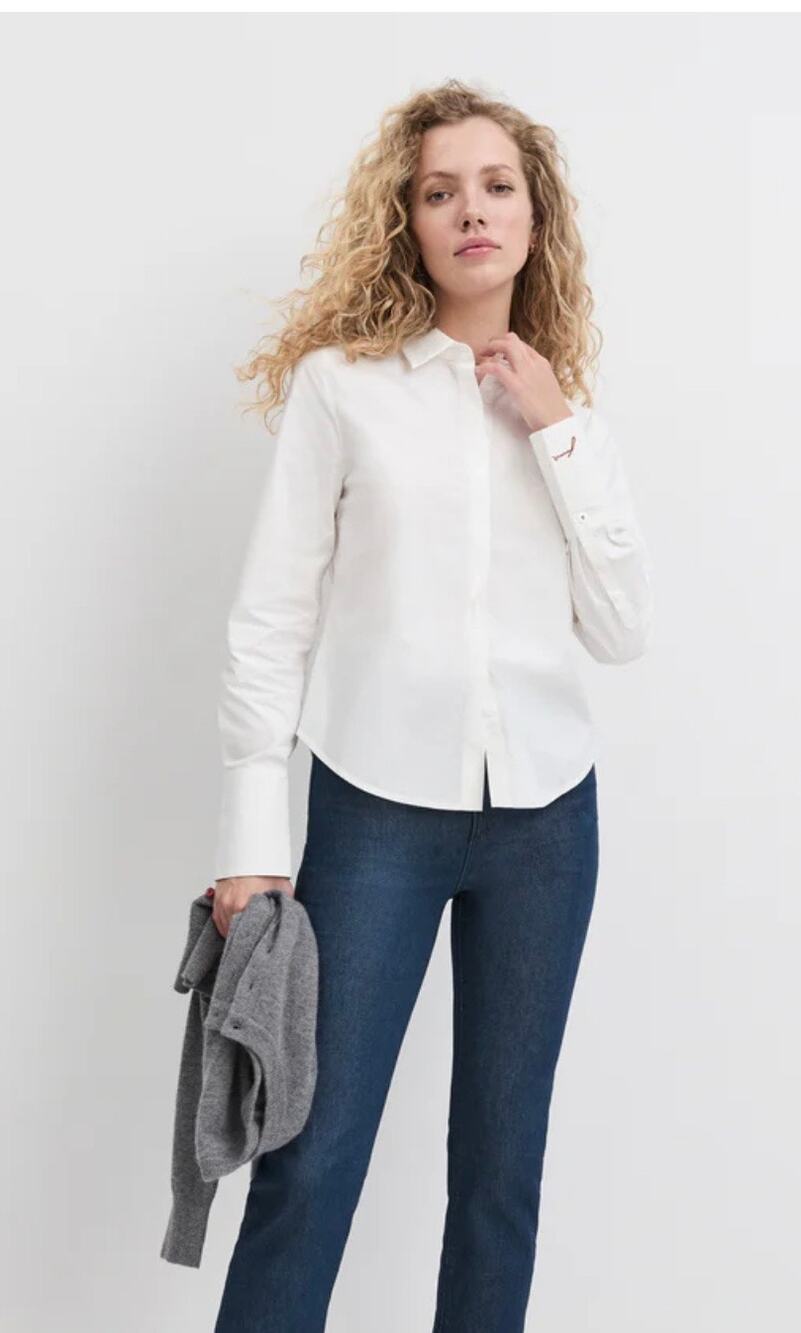Favorite Daughter The Classic White Poplin Shirt - Size M (NEW)
